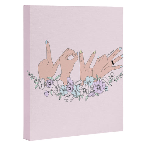 The Optimist Love is LOVE Art Canvas