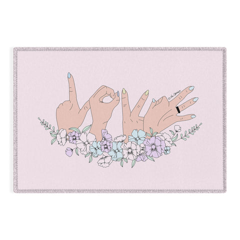 The Optimist Love is LOVE Outdoor Rug