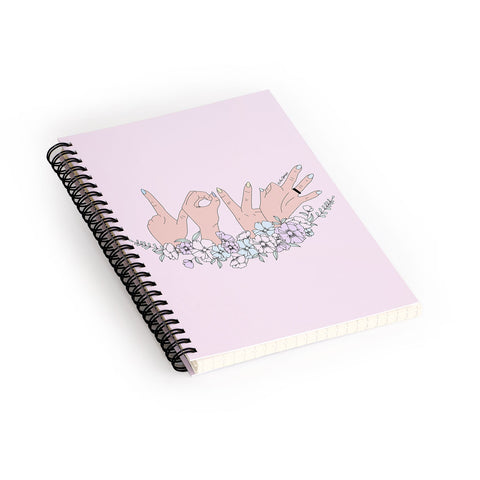 The Optimist Love is LOVE Spiral Notebook