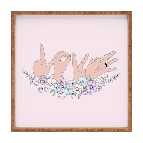 The Optimist Love is LOVE Square Tray