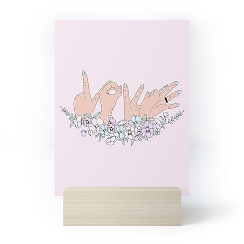 The Optimist Love is LOVE Mini Art Print