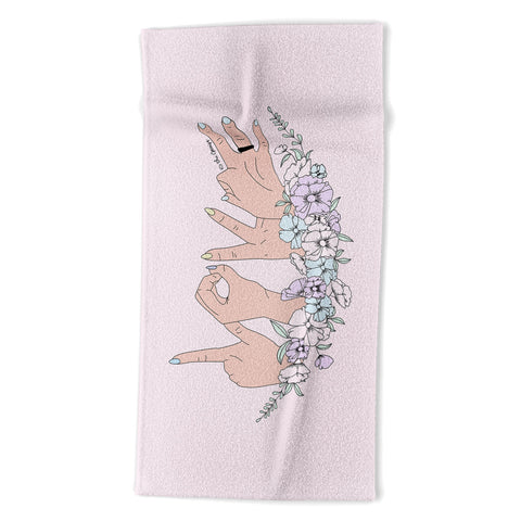 The Optimist Love is LOVE Beach Towel