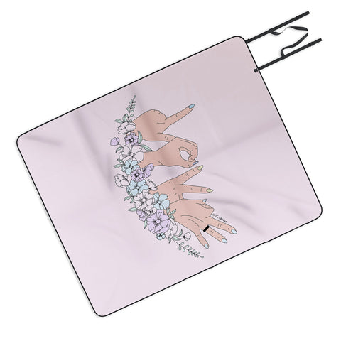 The Optimist Love is LOVE Picnic Blanket