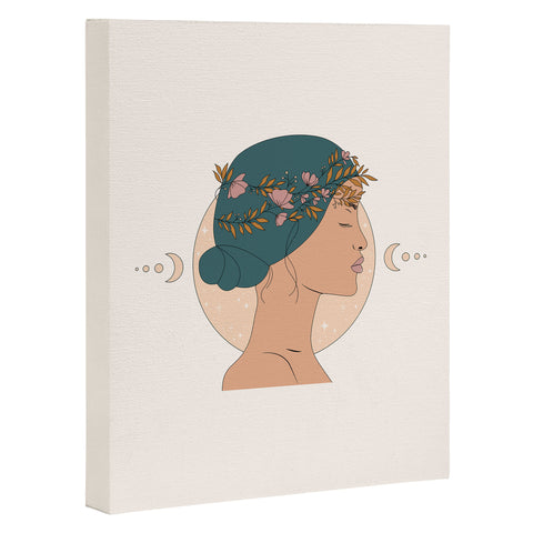 The Optimist Moon Gazing Art Canvas