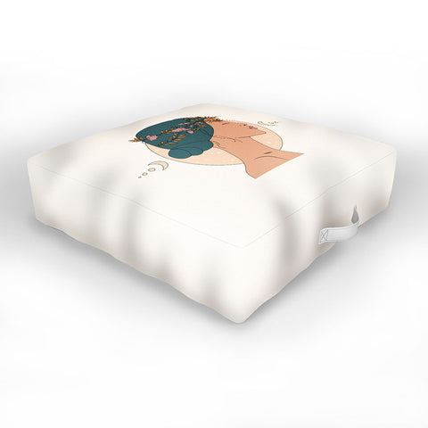 The Optimist Moon Gazing Outdoor Floor Cushion