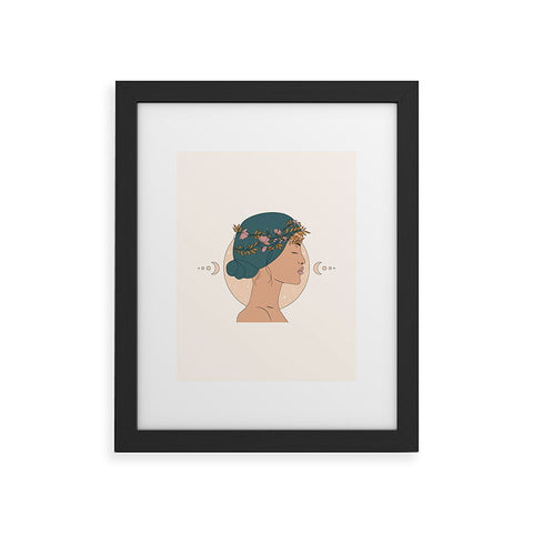 The Optimist Moon Gazing Framed Art Print