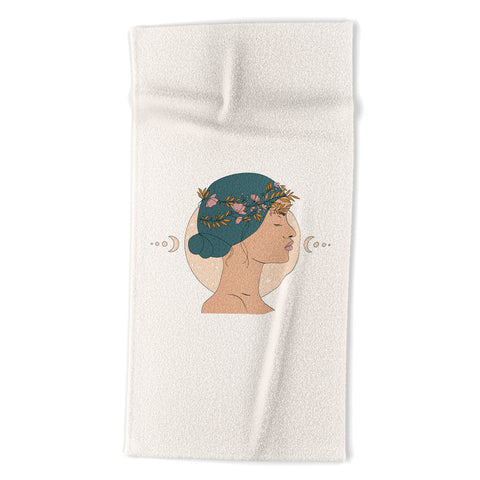 The Optimist Moon Gazing Beach Towel