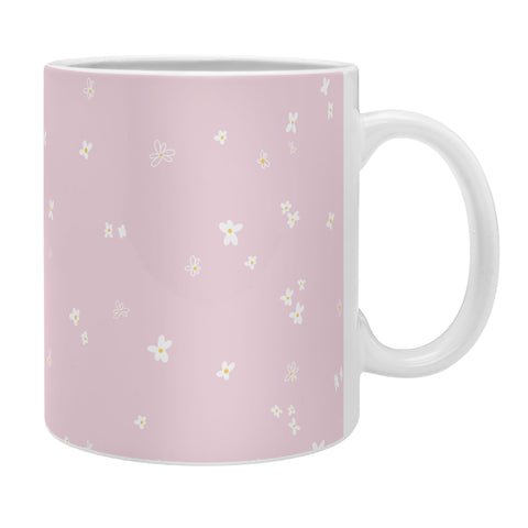 The Optimist My Little Daisy Pattern in Pink Coffee Mug