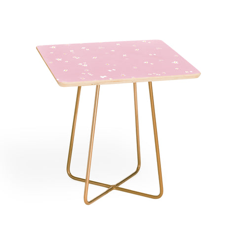 The Optimist My Little Daisy Pattern in Pink Side Table