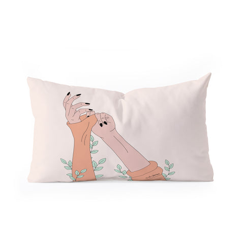 The Optimist Pushing The Limits Oblong Throw Pillow