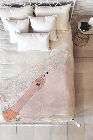 The Optimist Pushing The Limits Fleece Throw Blanket