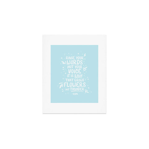 The Optimist Raise Your Words Art Print
