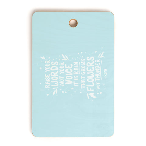 The Optimist Raise Your Words Cutting Board Rectangle