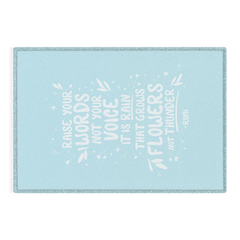 The Optimist Raise Your Words Outdoor Rug