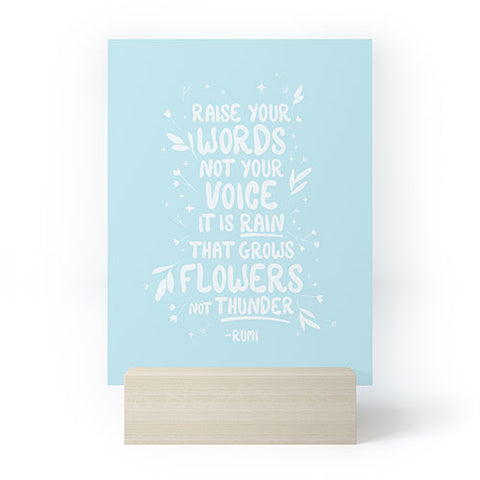 The Optimist Raise Your Words Mini Art Print