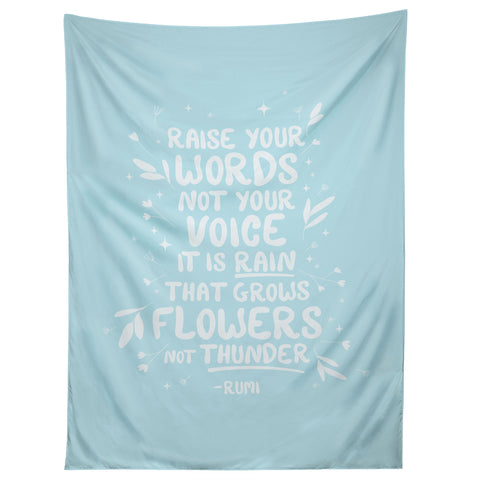The Optimist Raise Your Words Tapestry