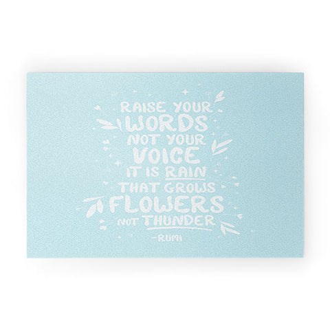 The Optimist Raise Your Words Welcome Mat