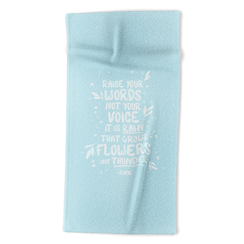 The Optimist Raise Your Words Beach Towel