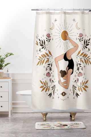 The Optimist Reach The Sun Shower Curtain And Mat