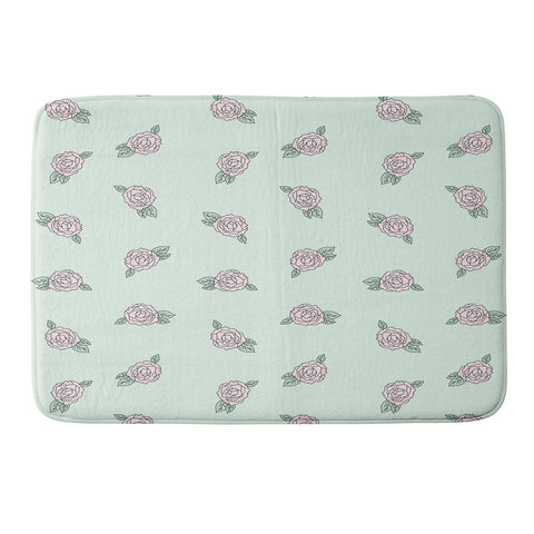 The Optimist Roses All Over Memory Foam Bath Mat