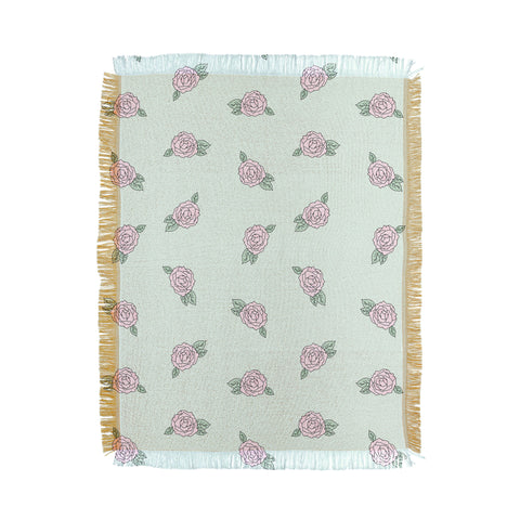 The Optimist Roses All Over Throw Blanket