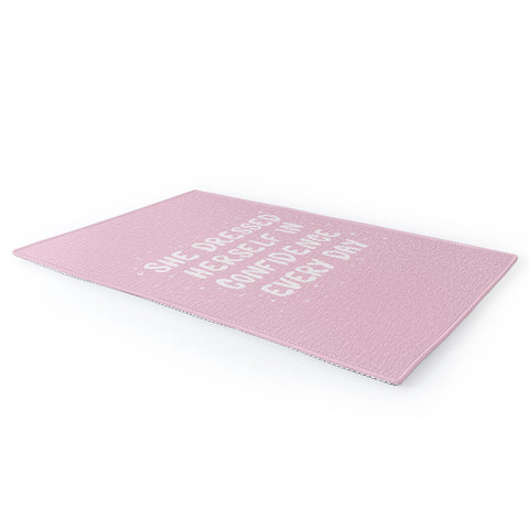 The Optimist She Dressed Herself In Confidence Area Rug