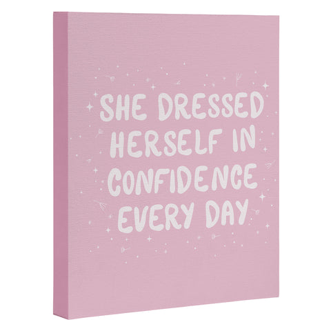 The Optimist She Dressed Herself In Confidence Art Canvas