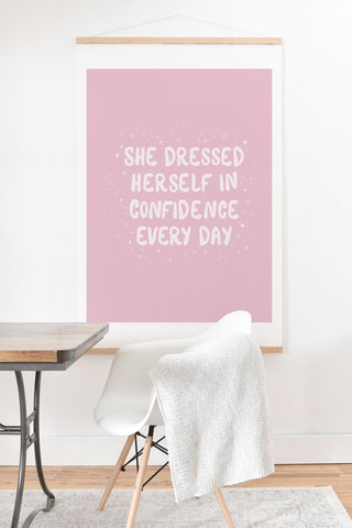 The Optimist She Dressed Herself In Confidence Art Print And Hanger