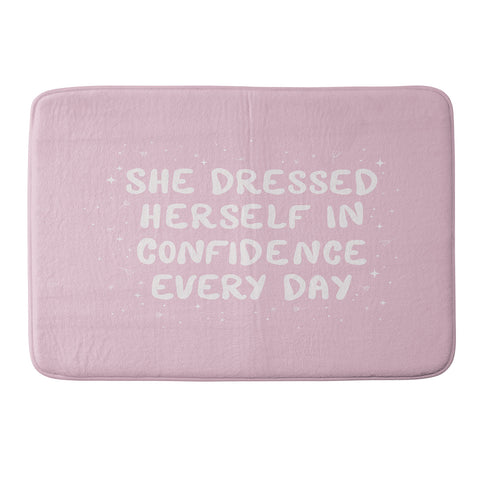 The Optimist She Dressed Herself In Confidence Memory Foam Bath Mat
