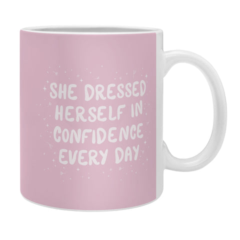 The Optimist She Dressed Herself In Confidence Coffee Mug