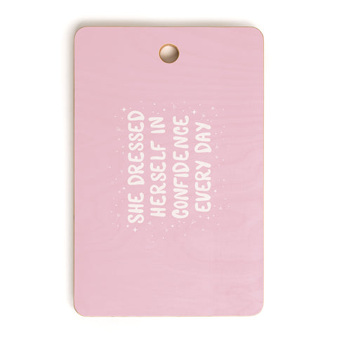 The Optimist She Dressed Herself In Confidence Cutting Board Rectangle