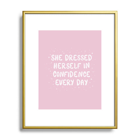 The Optimist She Dressed Herself In Confidence Metal Framed Art Print