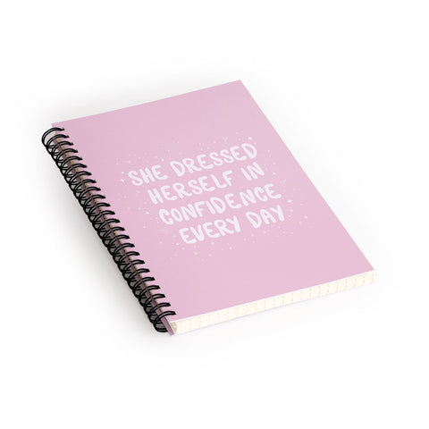 The Optimist She Dressed Herself In Confidence Spiral Notebook