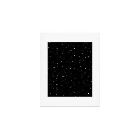 The Optimist Sky Full Of Stars in Black Art Print
