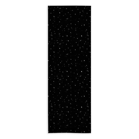 The Optimist Sky Full Of Stars in Black Yoga Towel