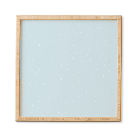 The Optimist Sky Full Of Stars in Light Blue Framed Wall Art