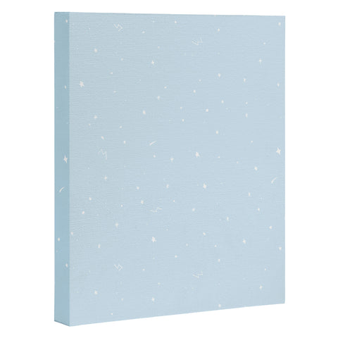 The Optimist Sky Full Of Stars in Light Blue Art Canvas