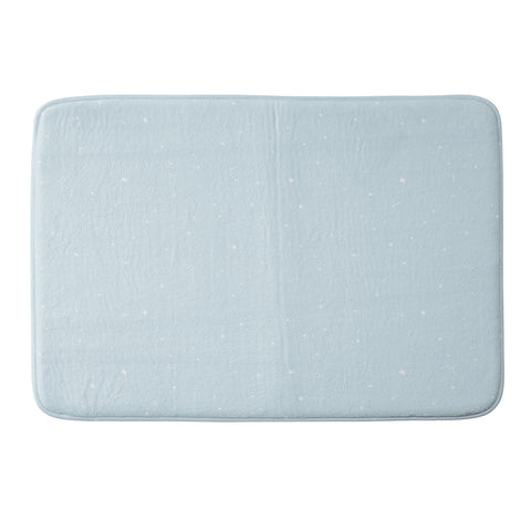 The Optimist Sky Full Of Stars in Light Blue Memory Foam Bath Mat