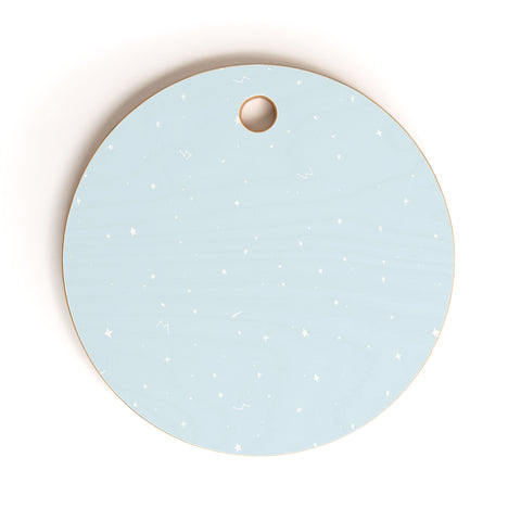 The Optimist Sky Full Of Stars in Light Blue Cutting Board Round