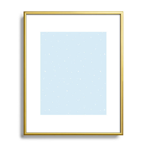 The Optimist Sky Full Of Stars in Light Blue Metal Framed Art Print
