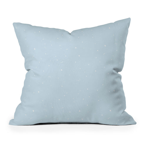 The Optimist Sky Full Of Stars in Light Blue Throw Pillow