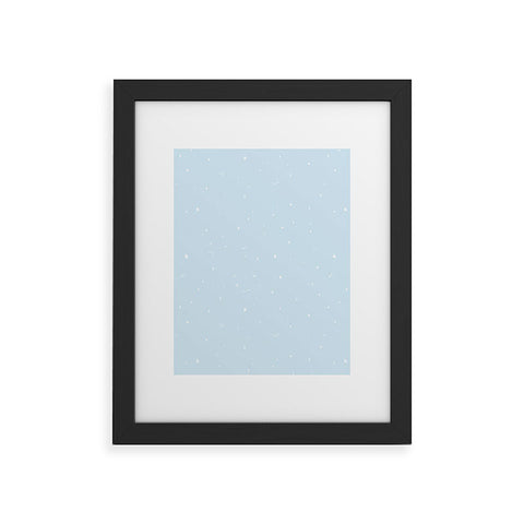 The Optimist Sky Full Of Stars in Light Blue Framed Art Print