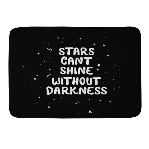 The Optimist Stars Cant Shine Without Stars Memory Foam Bath Mat