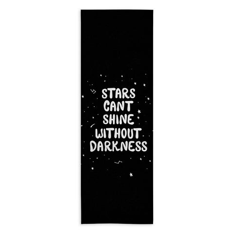 The Optimist Stars Cant Shine Without Stars Yoga Towel