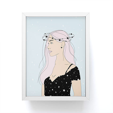 The Optimist Stars in Her Eyes Framed Mini Art Print