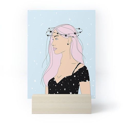 The Optimist Stars in Her Eyes Mini Art Print