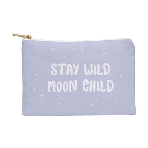 The Optimist Stay Wild Moon Child Quote Pouch