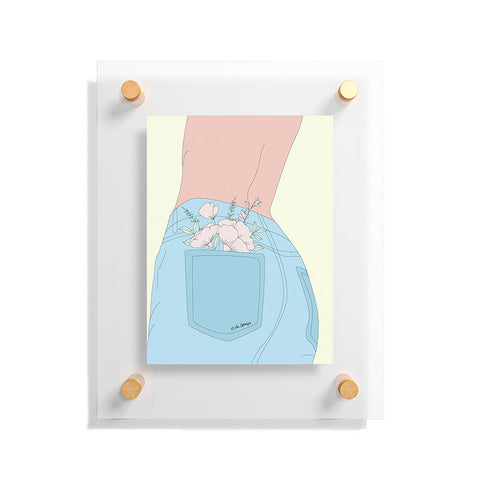 The Optimist Sunshine In My Pocket Floating Acrylic Print
