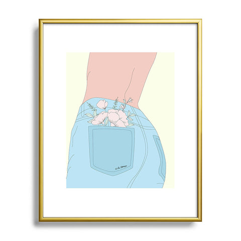 The Optimist Sunshine In My Pocket Metal Framed Art Print