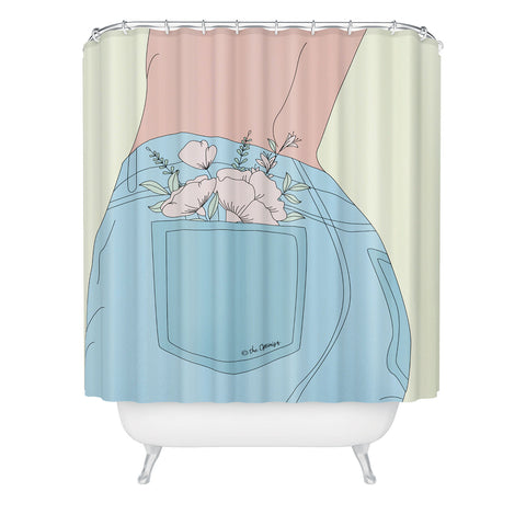 The Optimist Sunshine In My Pocket Shower Curtain